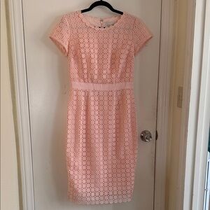 DownEast Blush Lace Midi Dress